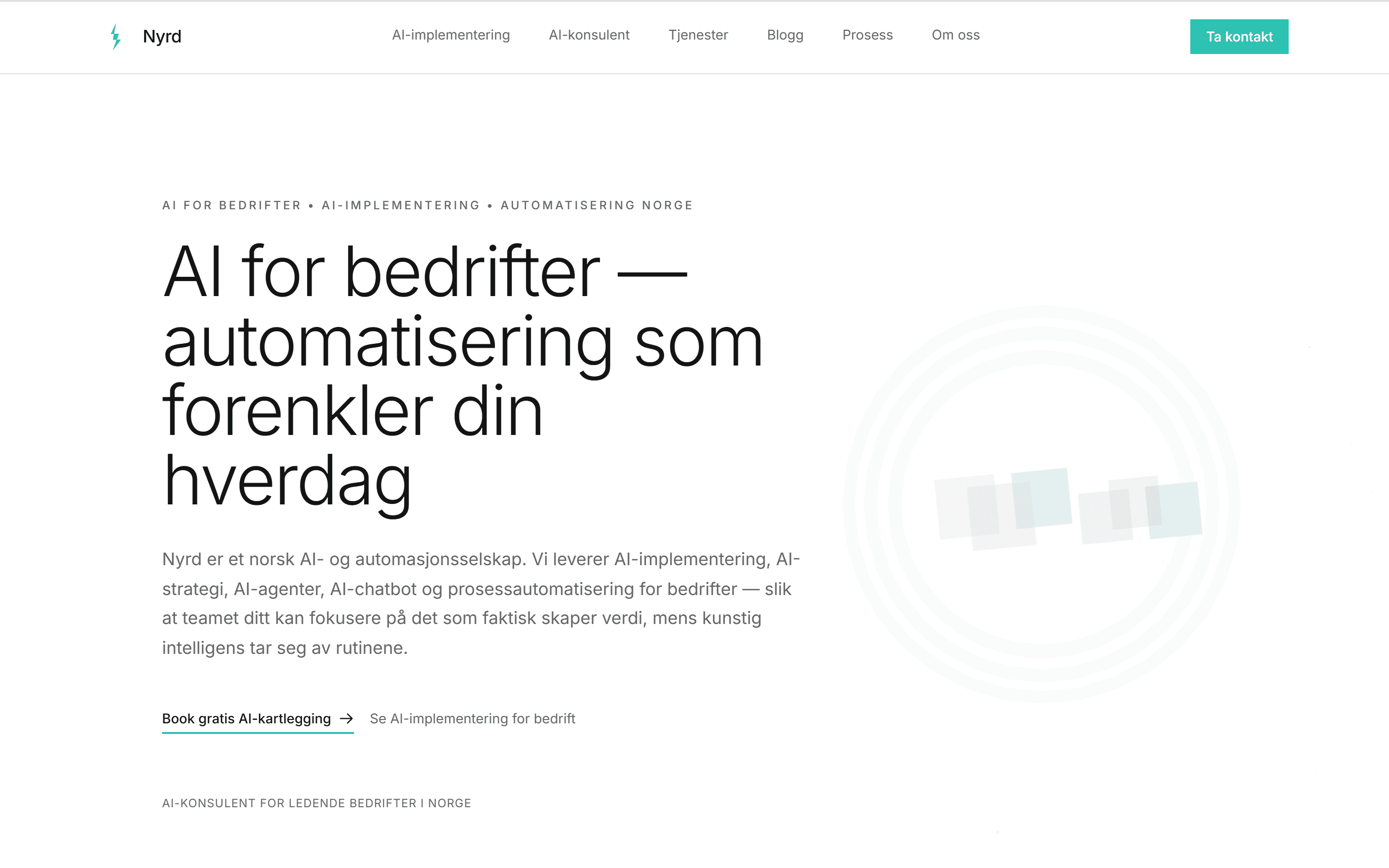 Nyrd landing page